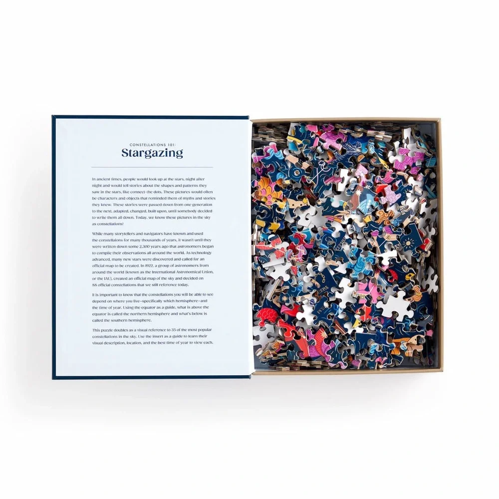 NEW - 500pc Constellations 101: Stargazing Astrology Zodiac Puzzle by Galison - Picture 2 of 5